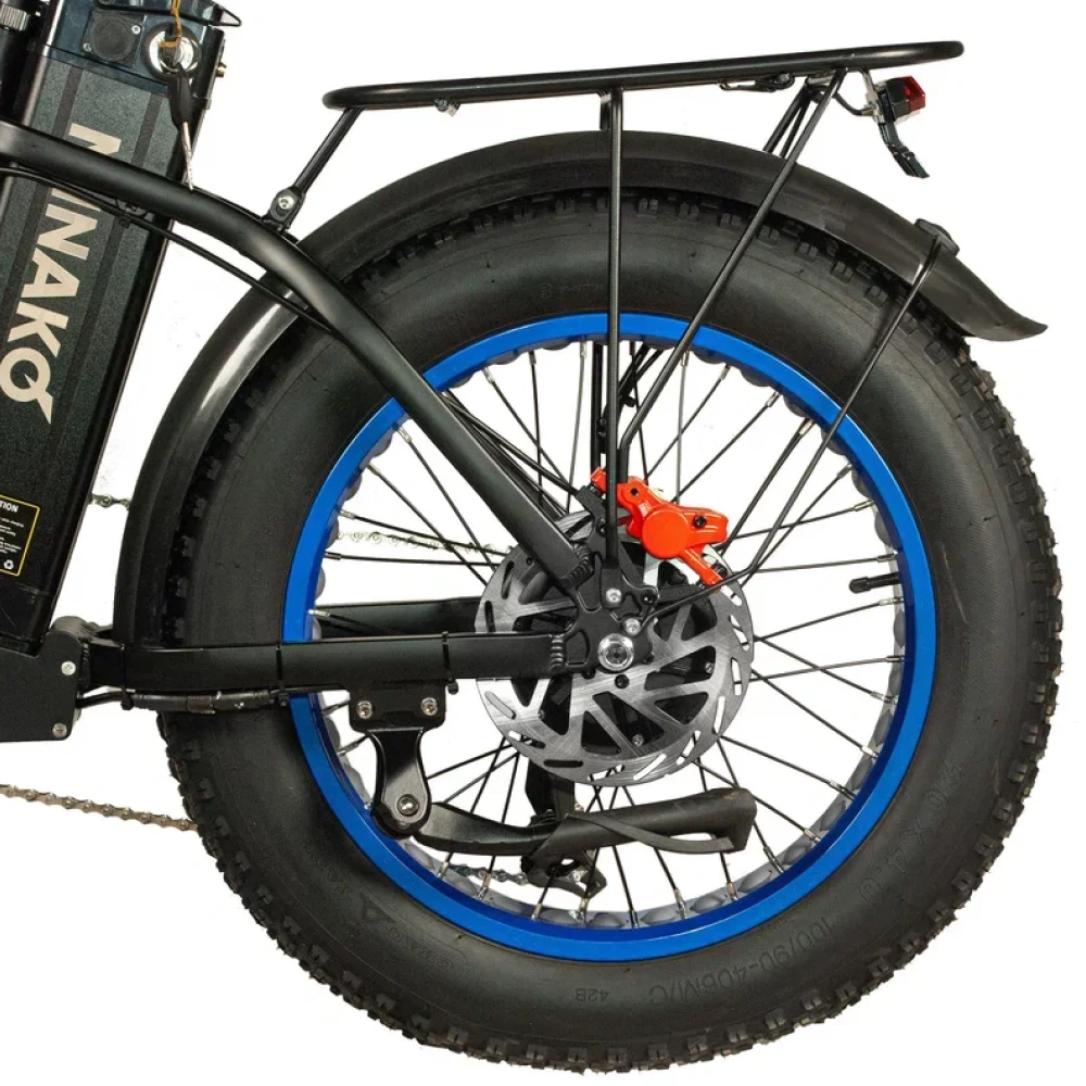 Электровелосипед Minako F10 Dual синий гидравлика 11