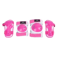 Набор защиты Tech Team Safety line 500, цвет розово-белый (размер S)